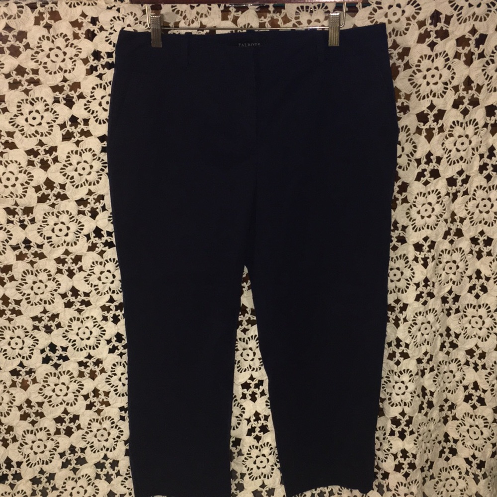 Navy crop pants